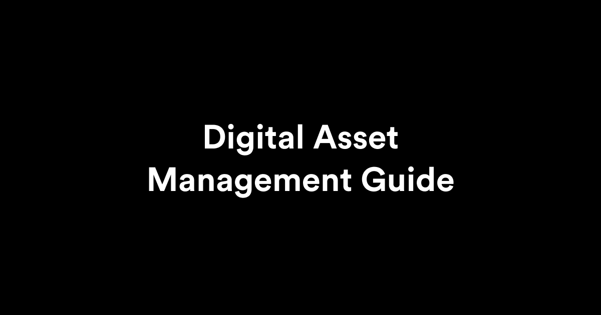 digital asset management guide