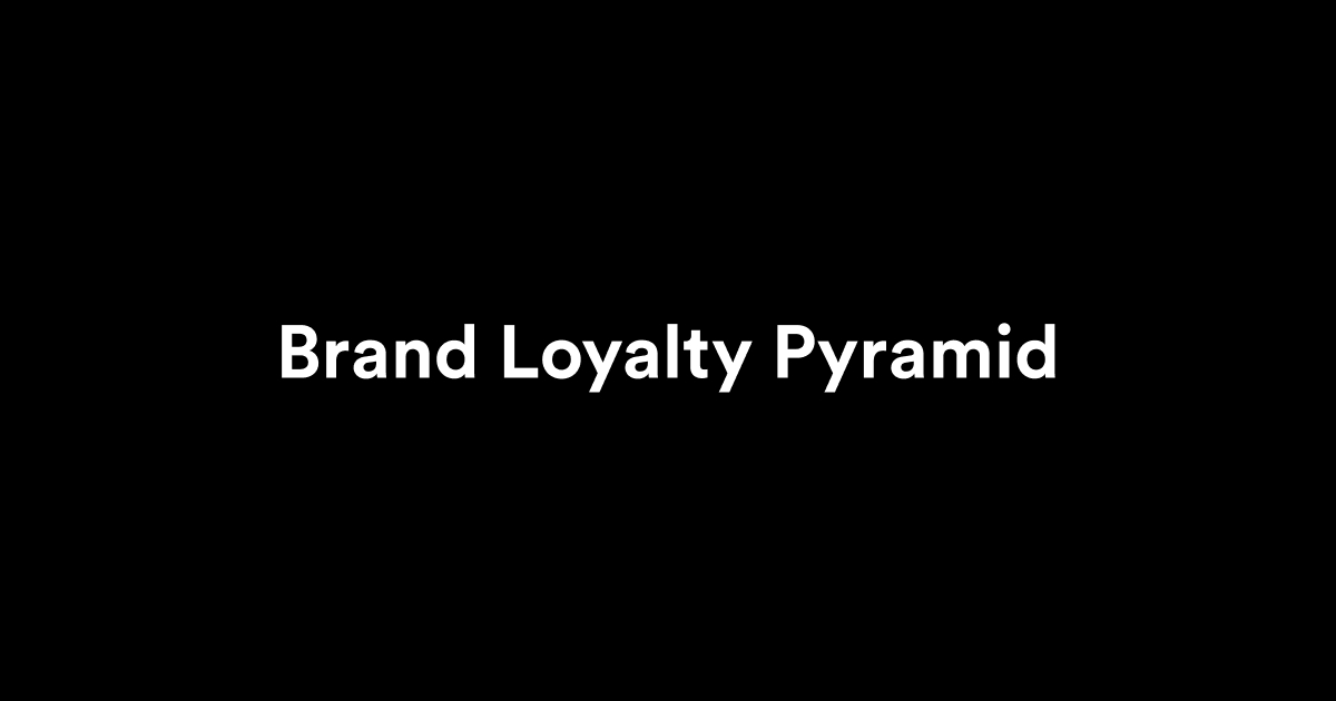 Brand Loyalty Pyramid
