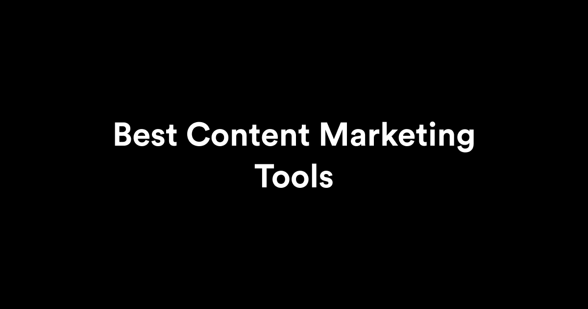 content marketin tools