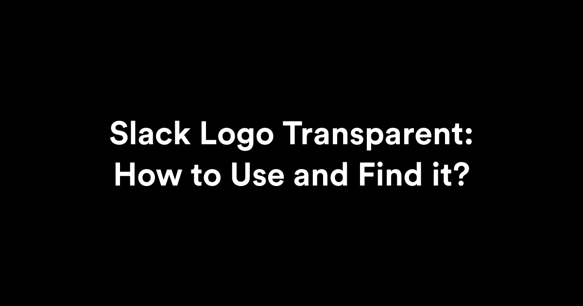 slack logo transparent