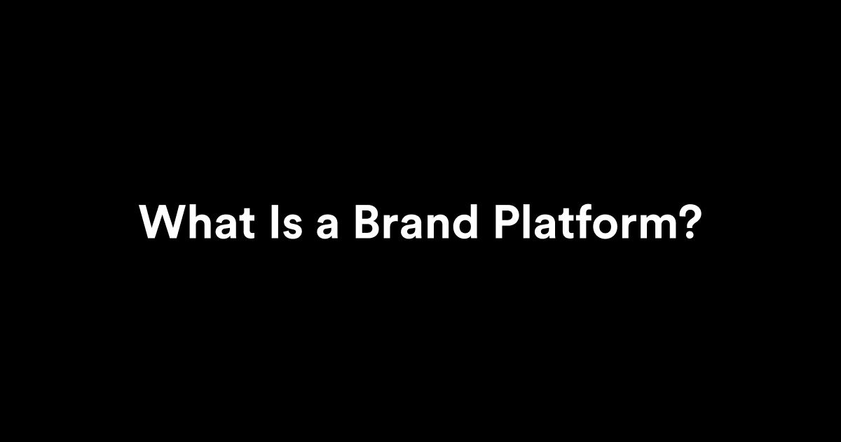 what is a brand platform