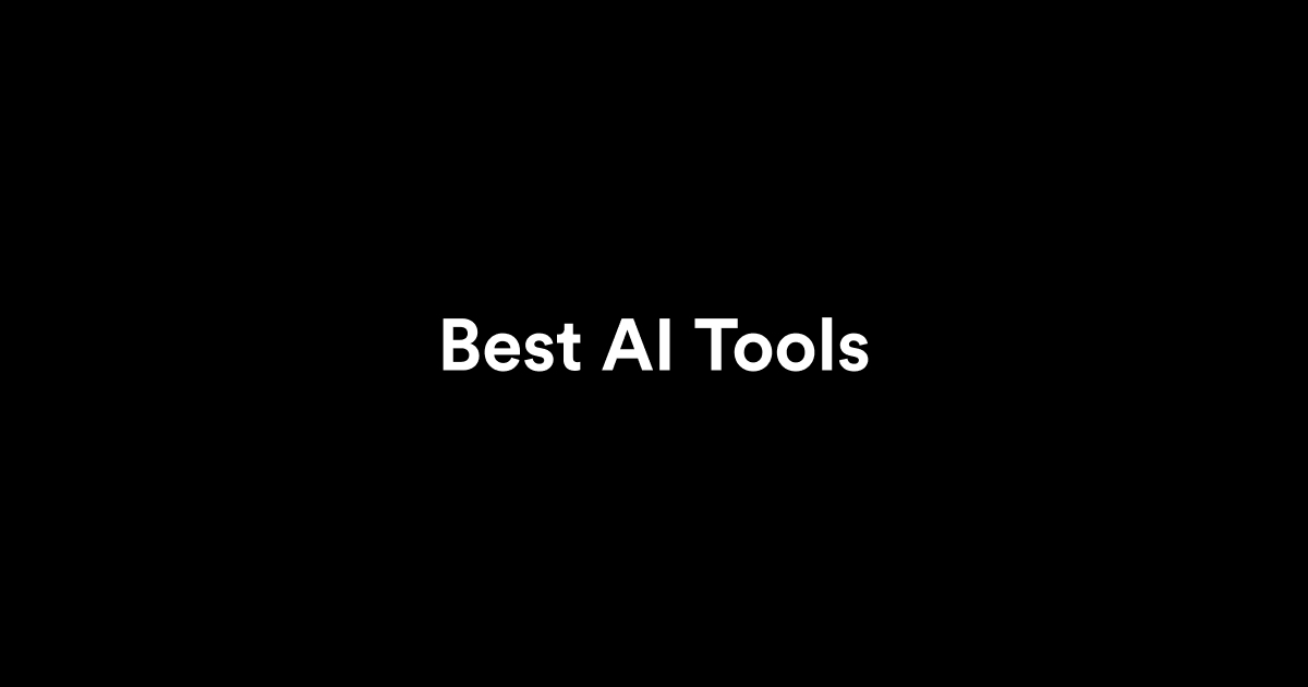 Best AI Tools