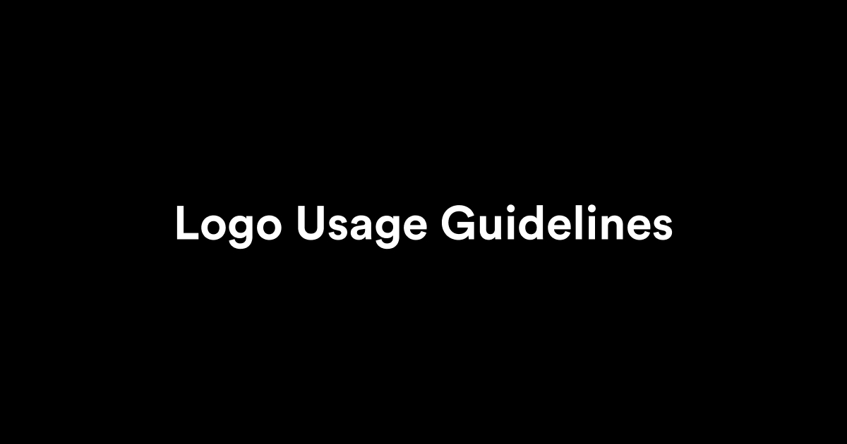logo usage guidelines