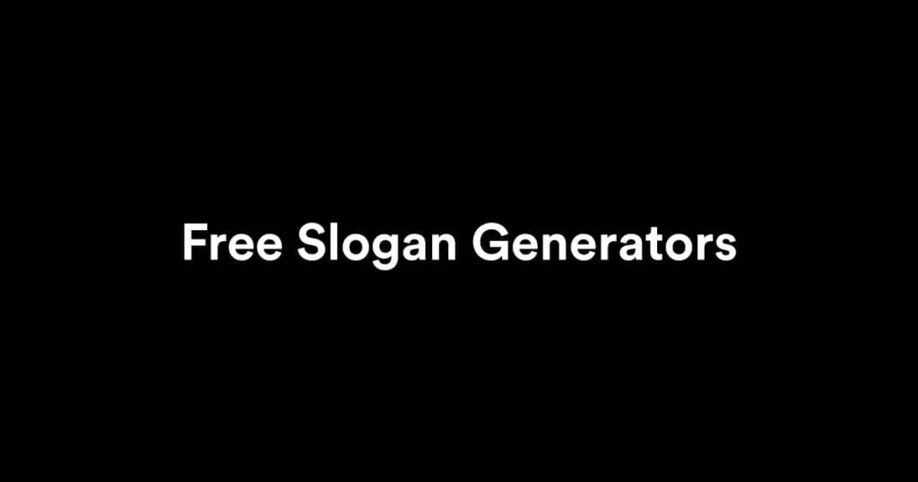 Best Free Slogan Generators