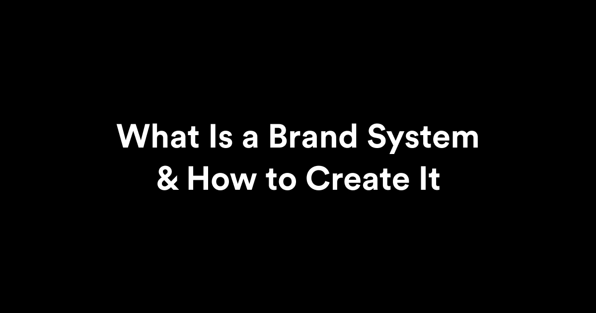 what is a brand system