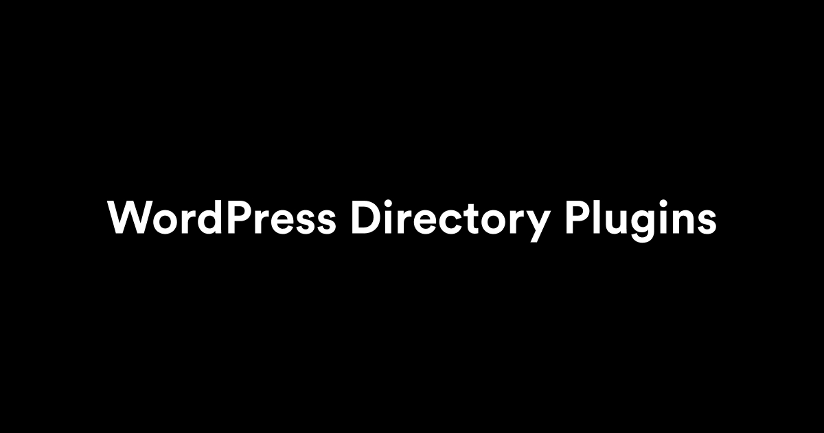 Best WordPress Directory Plugins