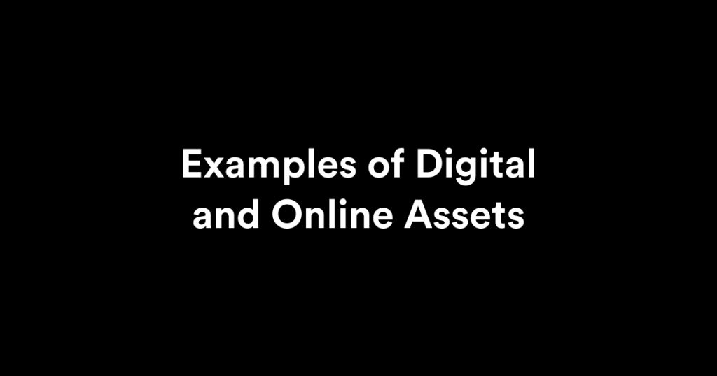Examples of Digital and Online Assets for Businesses